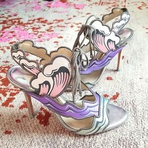 Sophia Webster Open Toe Purple Wave Heels
